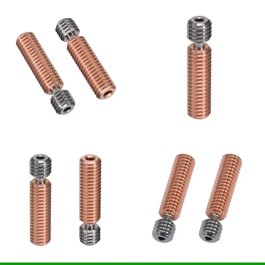 

U55C MK8 Биметальный тепловой тепловой титановый сплав хромиумзиркония медная горло 1,75 мм кормления горла.