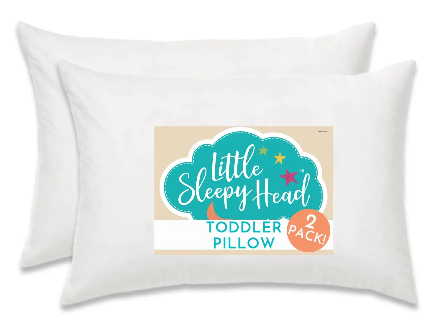 

Мягкая гипоаллергенная подушка для малышей 13x18 для улучшения сна и поддержки шеи, можно стирать в машине (2 шт.)