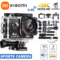Xiaomi Helmet Video Recording Camera Sports Cameras Outdoor Cam 4K Ultra Action Camera  4K/30fps WiFi 2.0 Underwater Waterproof