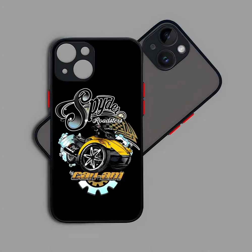 Can Am Can-am Team Phone Case Matte Transparent For 15 iPhone 12 11 13 Pro Max X XR XS 8 SE Mini Plus Luxury Silicone Back Cover