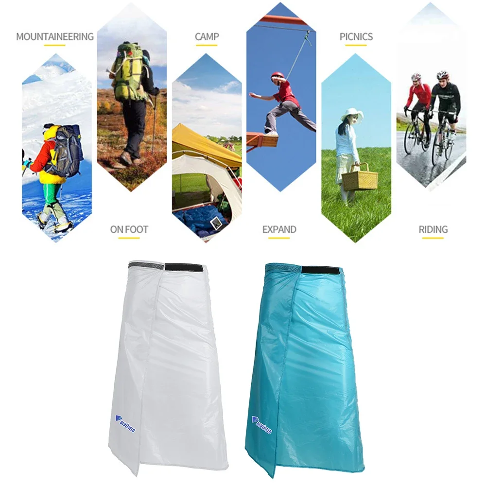 Outdoor Ultra Light Thin Rain Skirt Waterproof Kilt Rain Pants Packable Windbreak Kilt Skirt Outdoor Sports Rain Skirt