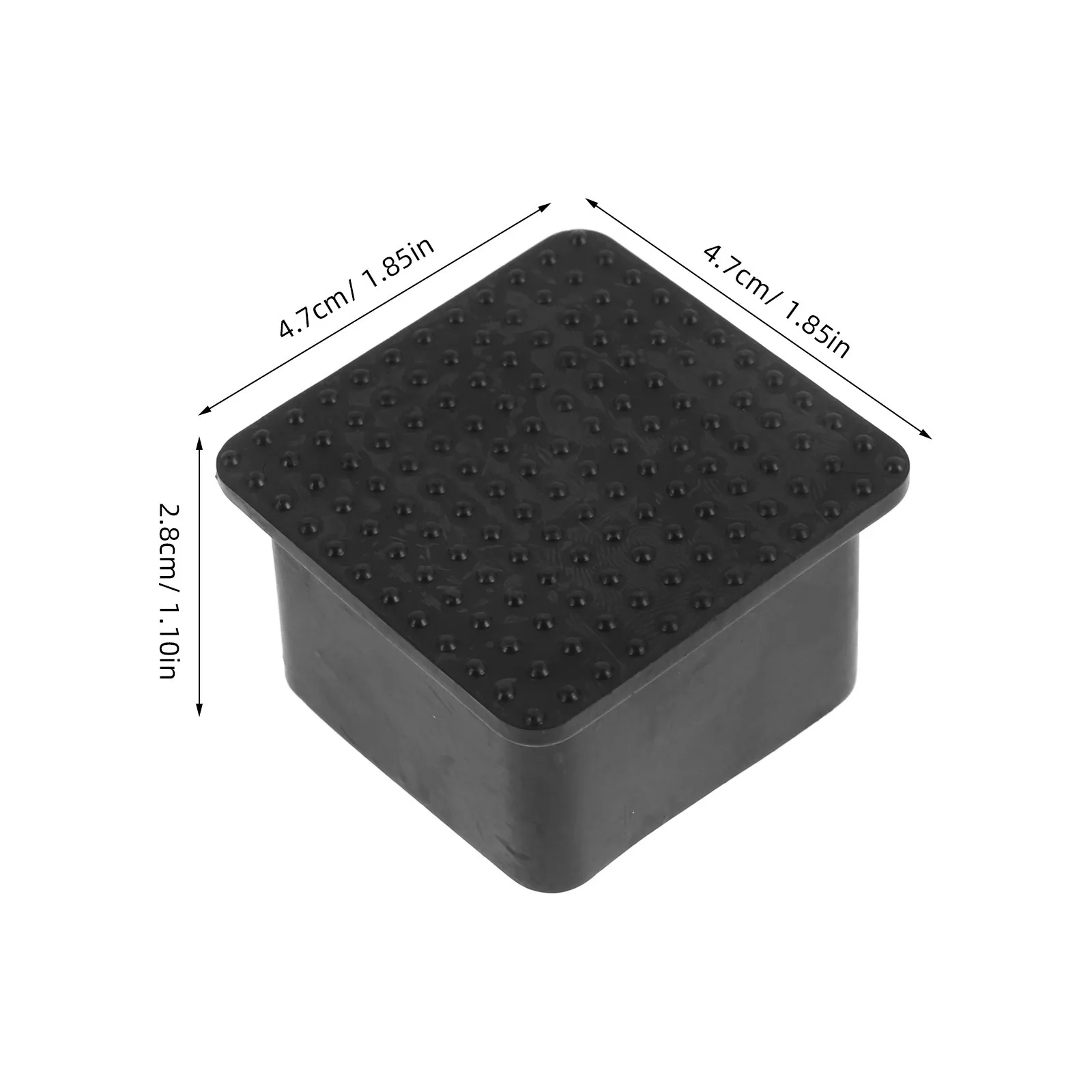 10 قطعة قبعات نهاية أنبوب مربع لينة المطاط الأثاث الساق يغطي المضادة للانزلاق حماية الأرضية للكراسي الجداول رفوف قابل للتعديل