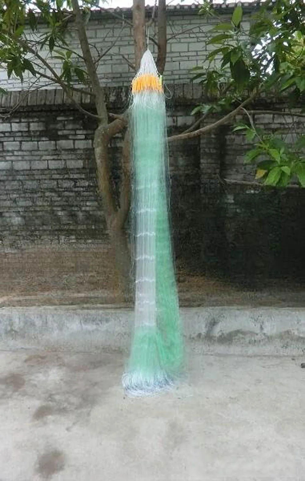 

20m 40m 80m three-layer green silk fishnet sticky net sinking net fishing hanging net