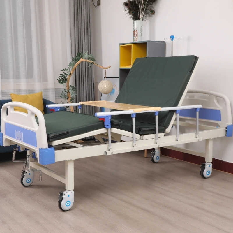 Factory direct sales general manual medical patient rotating homecare nursing bed hospital bed