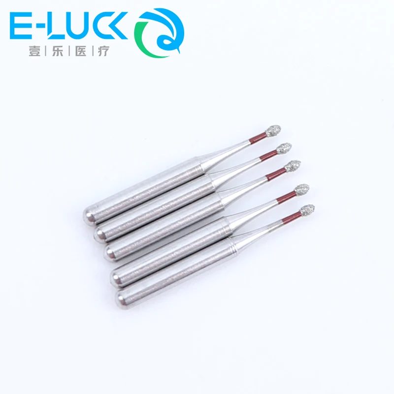 5Pcs E-Luck Dental Diamond Burs ทันตแพทย์ขัดและบดฟันเครื่องมือสำหรับ Handpieces ความเร็วสูง CD Series