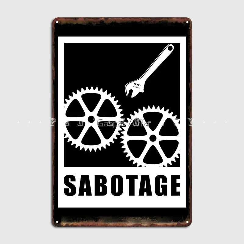 Sabotage Metal Sign… - image