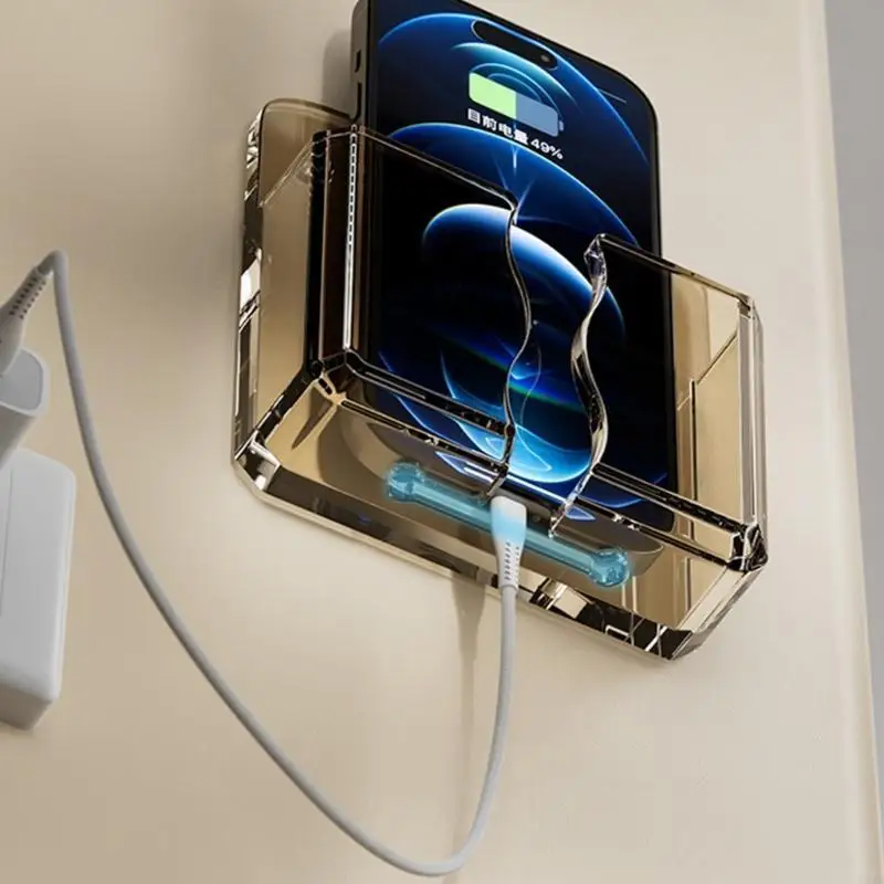 Soporte teléfono montaje en pared para habitaciones cama Oficinas sala estar Control remoto