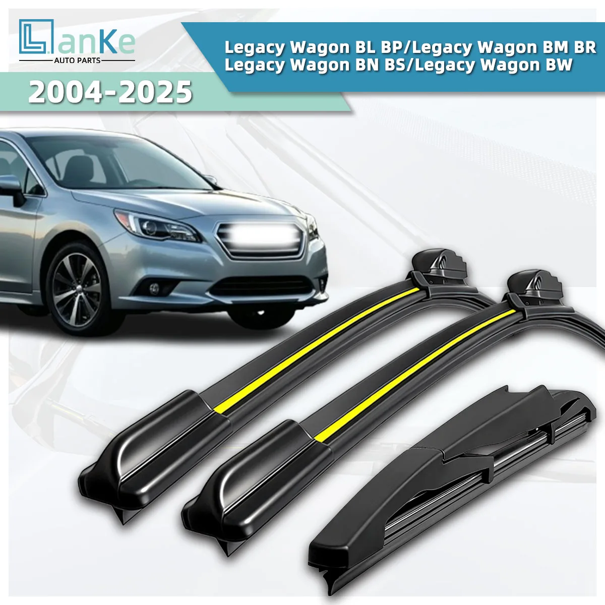

Suitable For Subaru Legacy Wagon BL BP/BM BR/BN BS/BW (2004-2025) Car Wiper Durable Silent Front Windshield Bidirectional Wiper