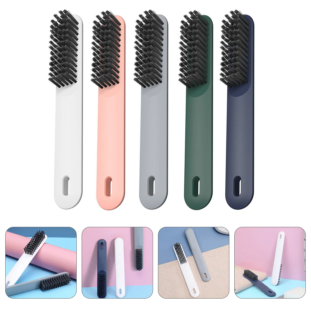 

5 Pcs Scrubbing Brush Brush Soft Bristles Shoe Floor Bath Tub Cleaner Travel Kitchen Plastic Home Use