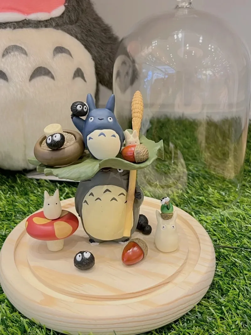 Popularne figurki anime z motywem kreskówkowym, warstwowe kwiaty, czarne koty, warstwowa muzyka, bez twarzy, męskie figurki w pudełku, prezent dla dzieci.