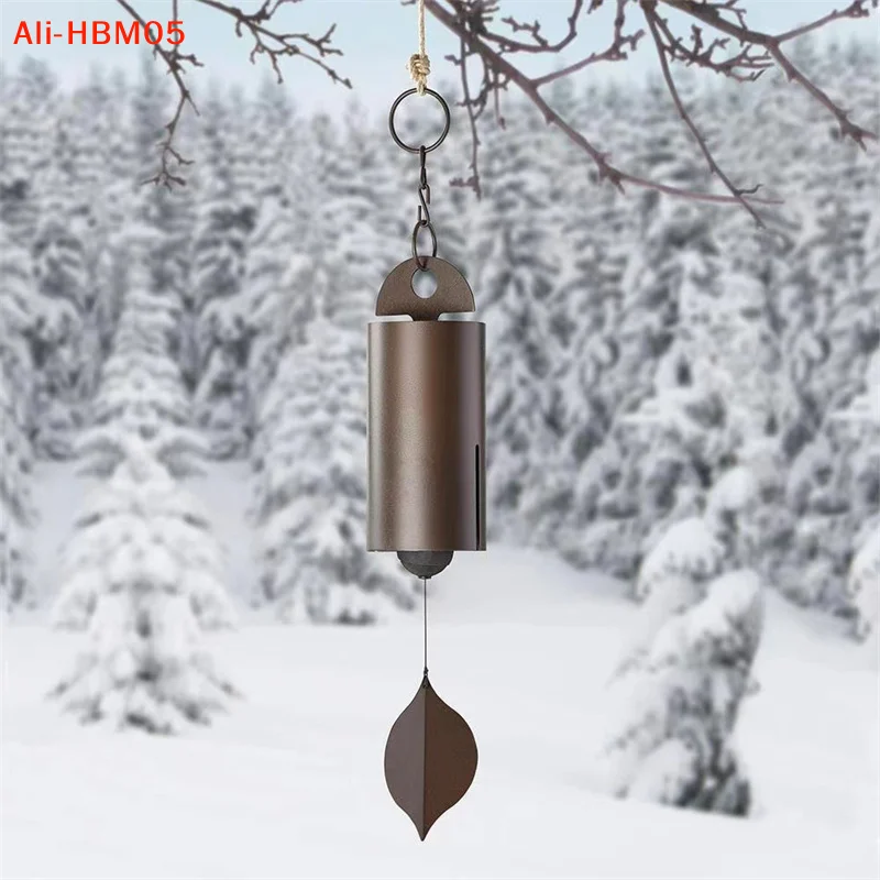 (HB05)Vintage Metal Heroic Windbell Wind Chimes Deep Resonance Serenity Bell For Outdoor Home Garden Courtyard Decoration