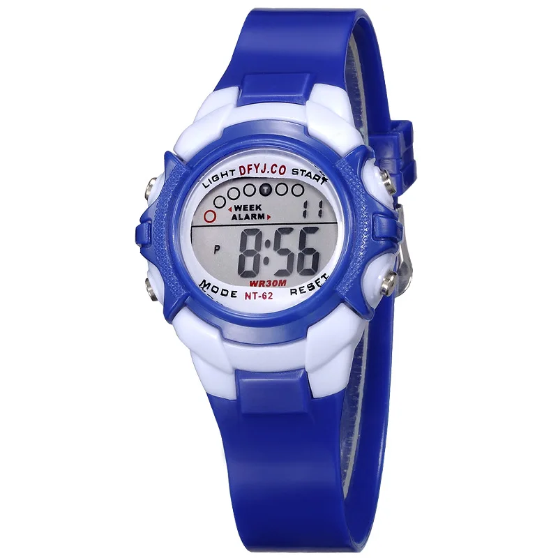Fashion Electronic Wristwatch for Boys and Girls Simple Design Silicone Strap Kids Sports Watch Colorful LED Digital Watch Clock