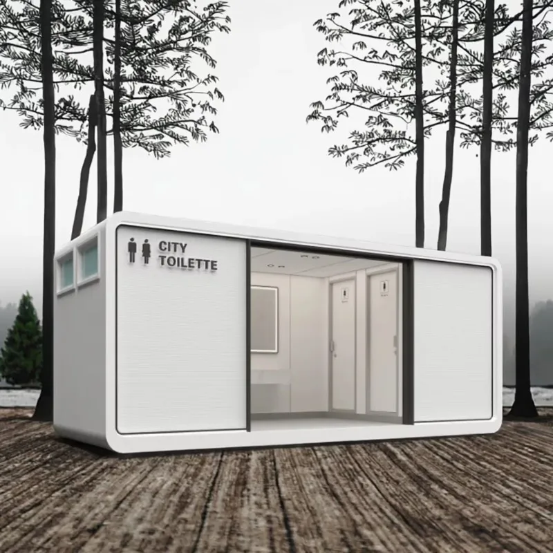 Customized portable toilet Office House Restroom Equipment Stainless Steel Toilet Practical Sandwich Panel Construction for Home