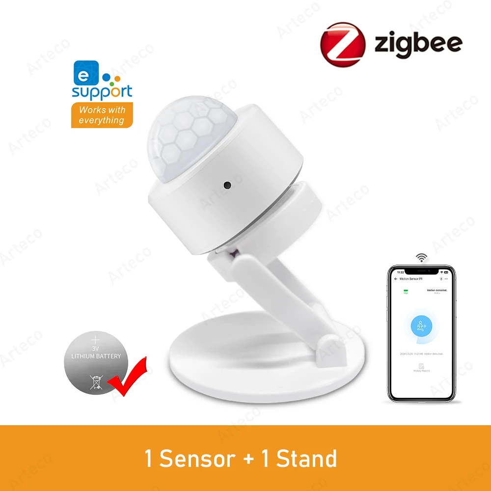 Zigbee 3.0 Smart Pir Bewegungssensor Bewegung Infrarotdetektor für den menschlichen Körper Sicherheitsalarmsensor Funktioniert mit EWelink Home Assistant