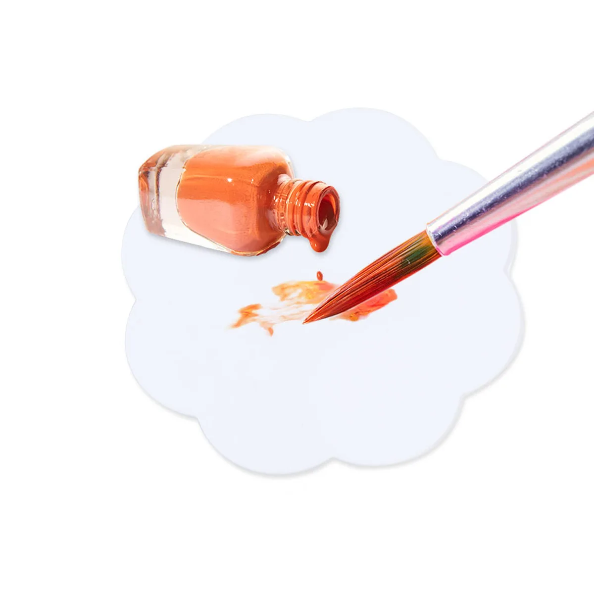 

3 Bags Nail Art Silicone Mixing Paint Palettes Reusable Tray for DIY Nail Gel Art and Craft Palettes Paint Tray