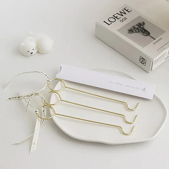 2PCS/set INS Style Candle-extinguishing Hook Safely Candle Wick Put out 13.5cm Silver Wedding Party Candle Accessories