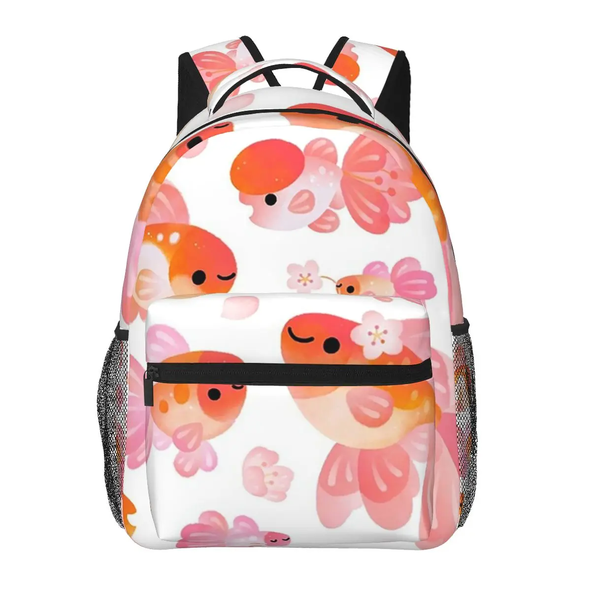 

Cherry Blossom Goldfish 2 Backpacks Boys Girls Bookbag Students School Bags Cartoon Laptop Rucksack Shoulder Bag Large Capacity