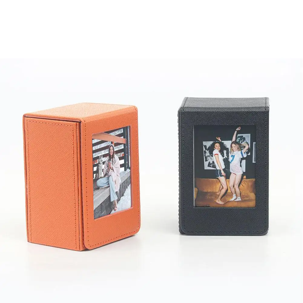 For Fuji Instant Film Cameras Instax Mini 12 11 9 90 8 99 EVO PVC Photo Storage Box Picture Display 3 Inch For Storage Photo