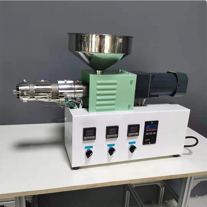 SJ25 Tabletop Mini 3D Consumables Machine Plastic Laboratory Desktop  Molding Machine Single Screw Extruder PE PVC