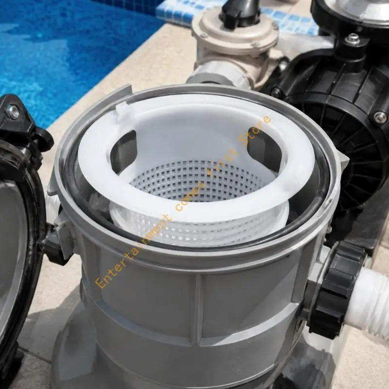White Pool Skimmer Basket for Poolrite S2500 MK2 Model, Routine Pool Care Use 55KD