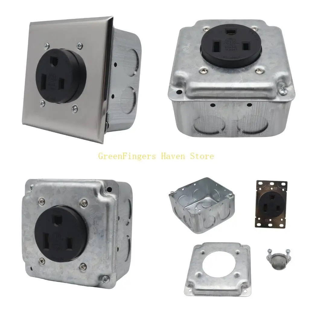 

F68D 50 AMP 250 В гнездо прочный квадратный монтажный пластик для электромобилей заряжает