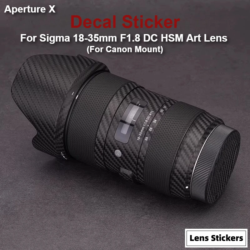 For Sigma 1835art EF Mount Lens Sticker Cover Film for Sigma 18-35mm F1.8 Art DC HSM Lens Premium Decal Skin Protector Sticker