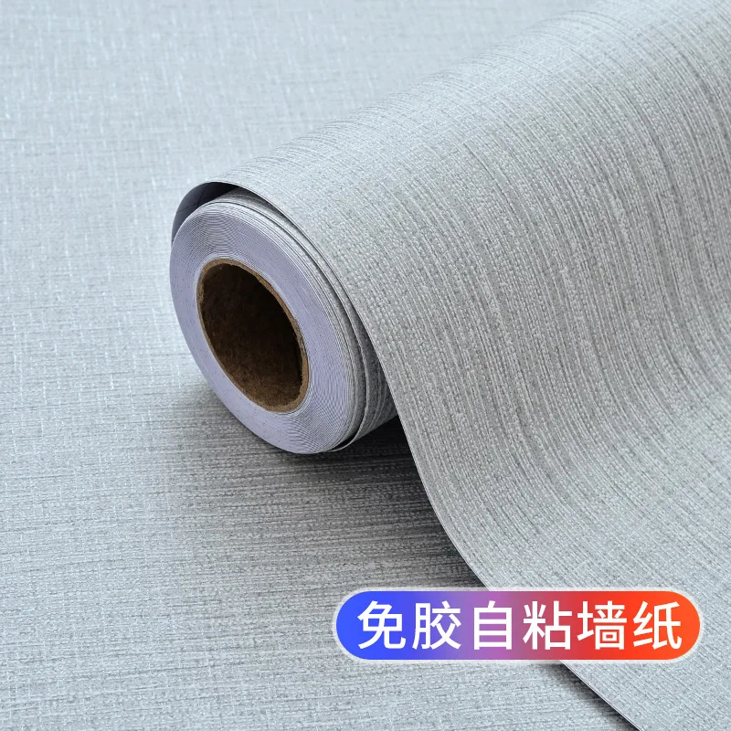 ورق حائط ذاتي اللصق من الكتان السميك مقاوم للماء ومقاوم للرطوبة لغرفة المعيشة وغرفة النوم وديكور المنزل