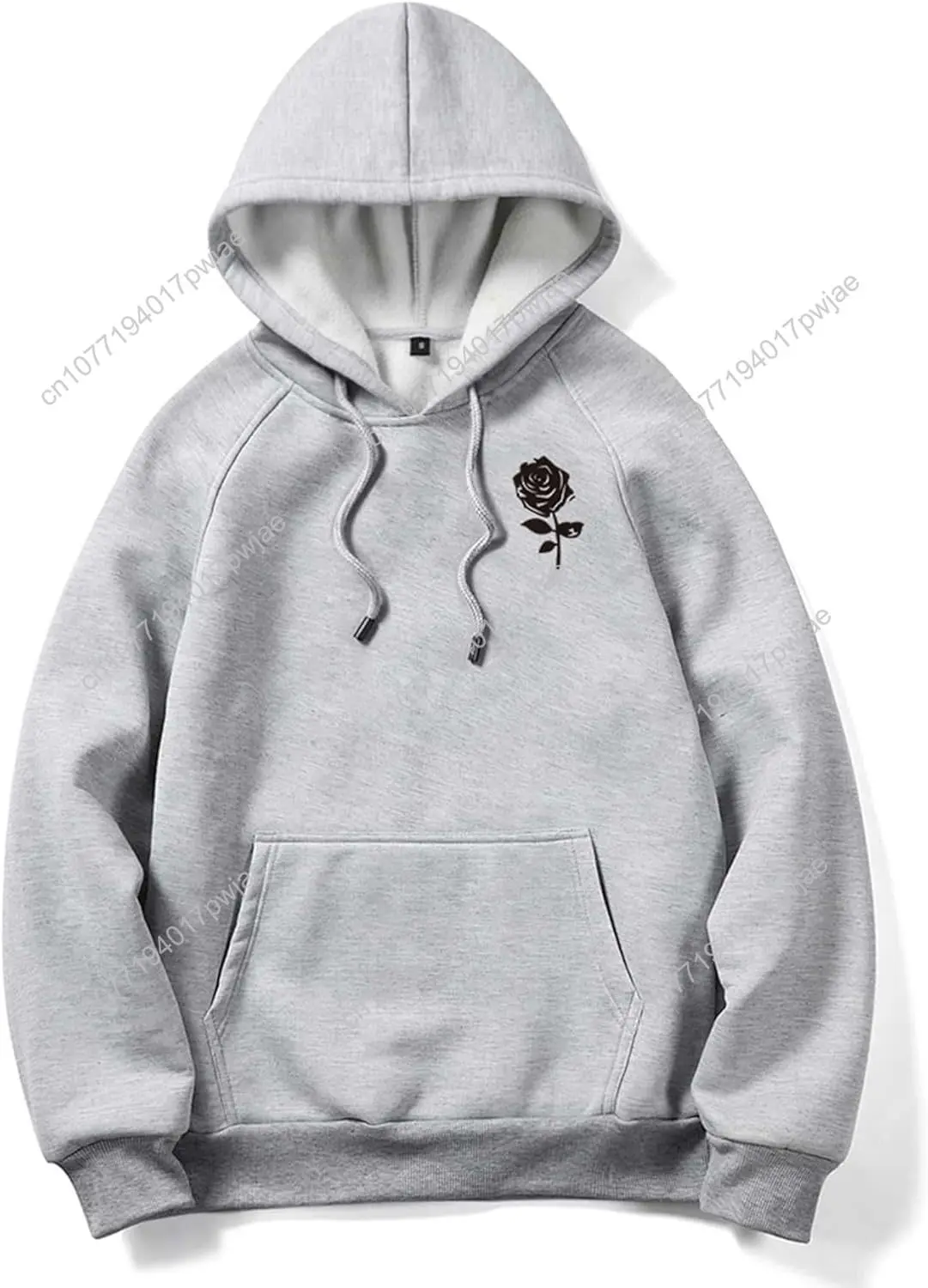 

Floerns Men's Long Sleeve Lightweight Hooded Drawstring Letter Print Casual Y2K Graphic Hoodies Sweatshirt Tops Pullover