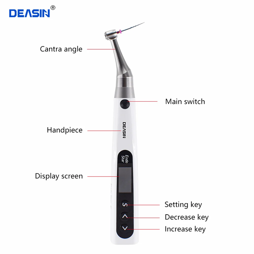 2 In 1 Dental Wireless Endo Motor Built In Apex Locator for Endodontic rotary root Canal instrument Reciprocating 360°Adjustable