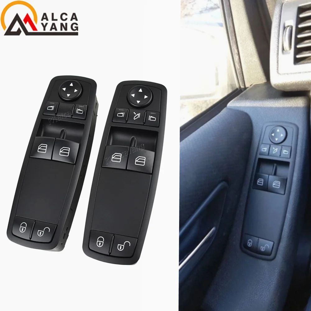 Car Window Switch for MERCEDES W169 Left Driving Side Auto Interior Switches A1698206410 A1698206510