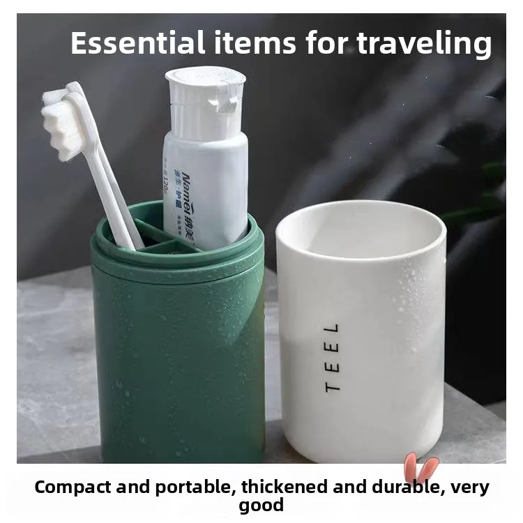 

Утолщенный портативный дорожный набор для ухода за зубами: футляр для зубной щетки, стакан для полоскания рта, для мужчин и женщин, для деловых поездок, принадлежности для ванной комнаты