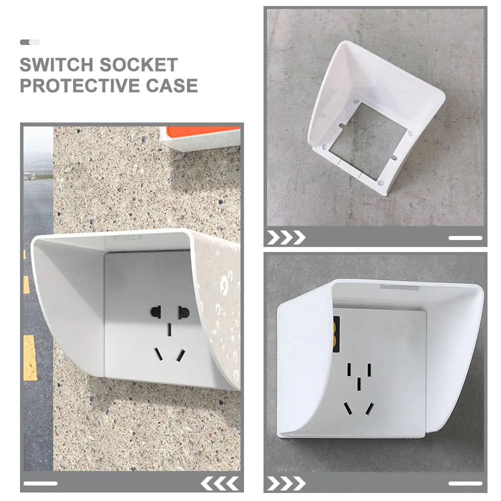 

4 Pcs Charging Pile Rain Cover Socket Protective Cover Switch Socket Box Waterproof Outlet Case Electric Plug Covers Outdoor