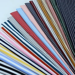 Striped Chiffon Fabric Opaque Rippled for Sewing Spring and Summer Dress Clothes by Half Meter