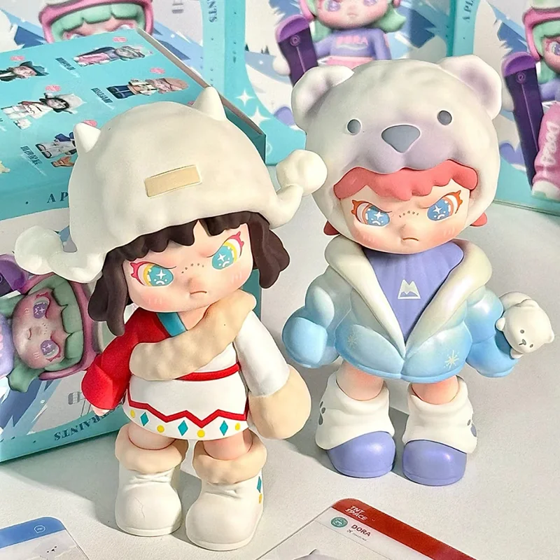 Genuine Anime Figure Dora Escape Plan Series Blind Box Toy Cute Designer Doll Toys Tabletop Decoration Mystery Box Children Gift