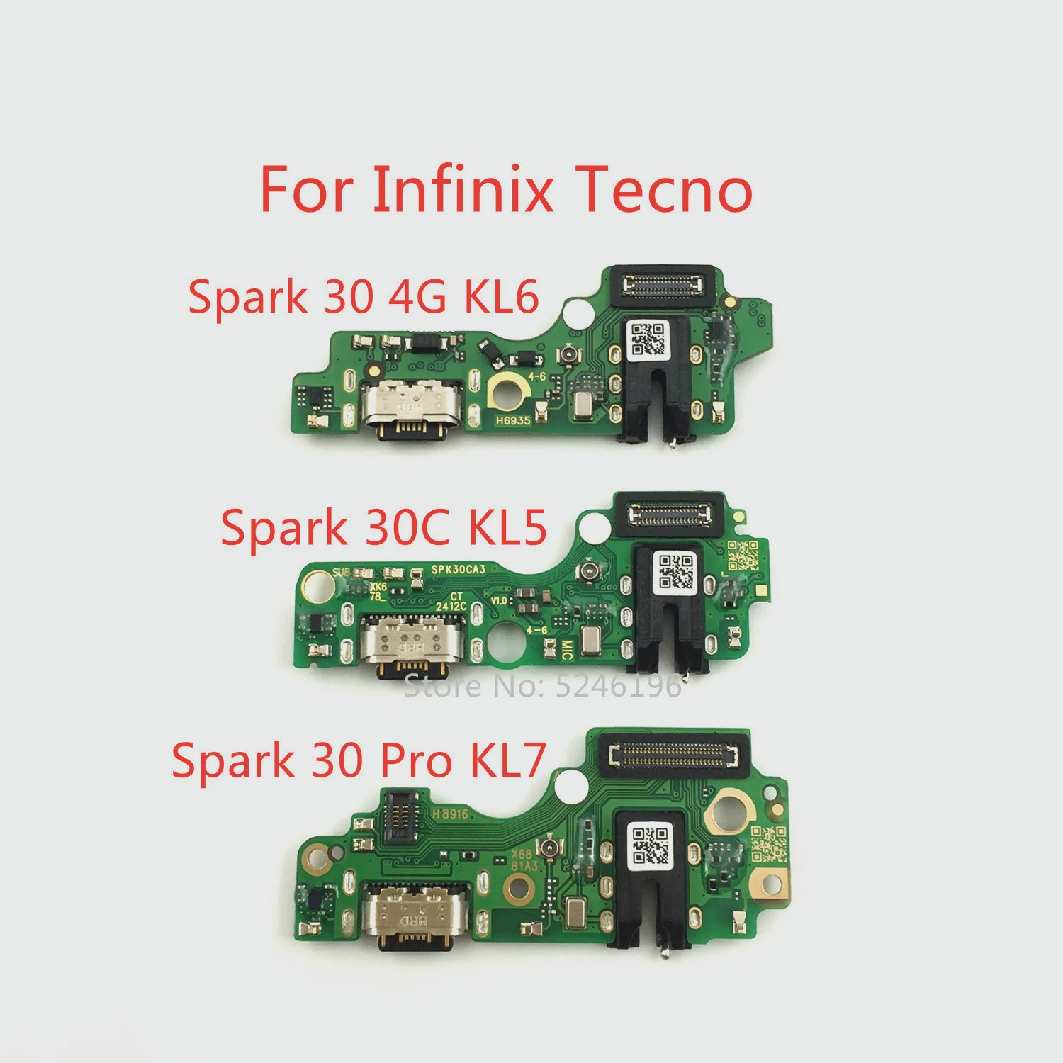 Câble flexible de chargeur de Port de chargement USB, 1 pièce, pour Infinix Tecno Spark 30 4G KL6 Tecno Spark 30C KL5 Tecno Spark 30 Pro KL7