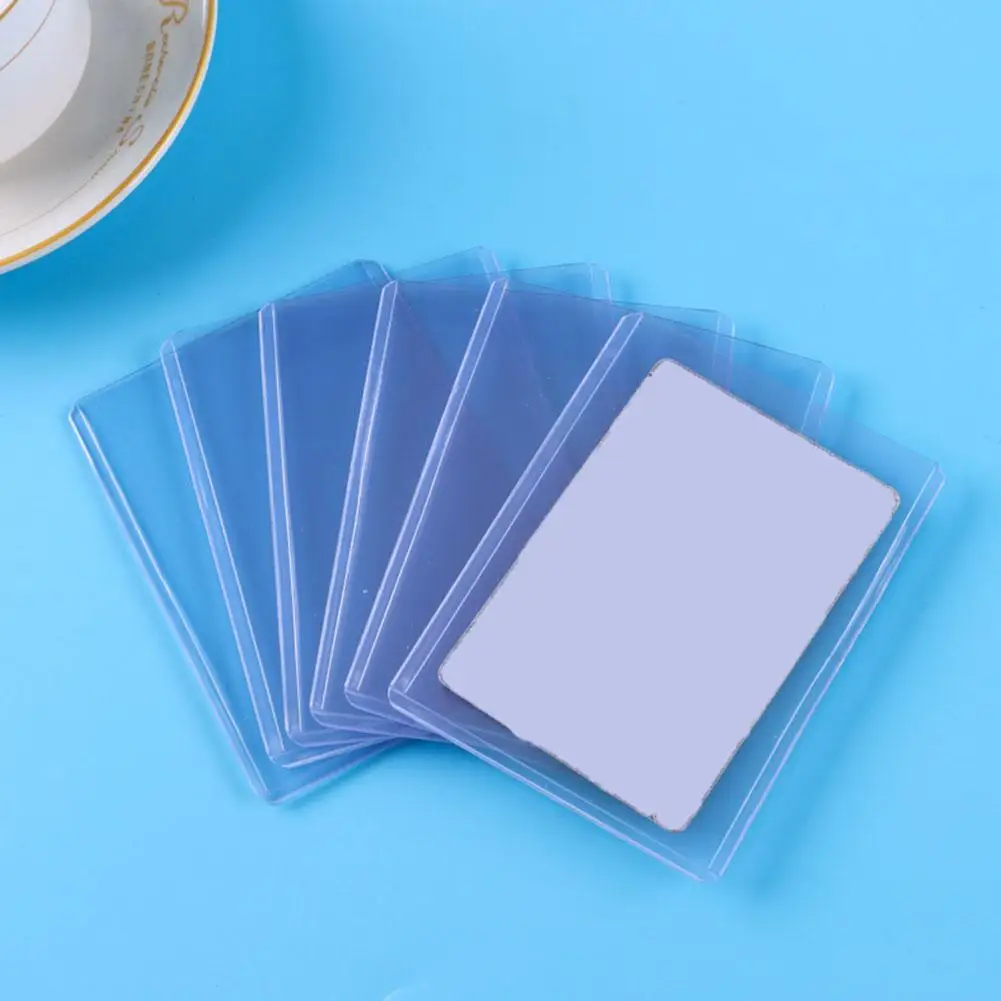 1/10/25Pcs 35PT Transparent PVC Card Sleeves Game Card Hard Plastic Card Sleeves Card Protective Folder Holder Card Protector