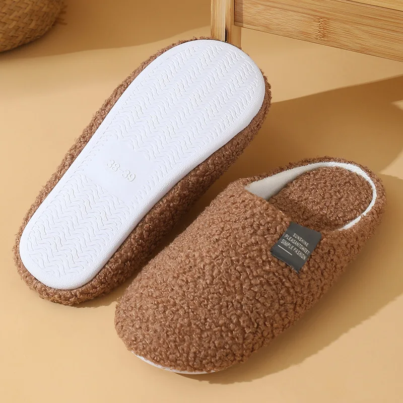 Pantofole in cotone da donna inverno nuova casa leggera morbida e calda pantofola da casa coppie uomo scivoli silenziosi scarpe da pavimento per camera da letto