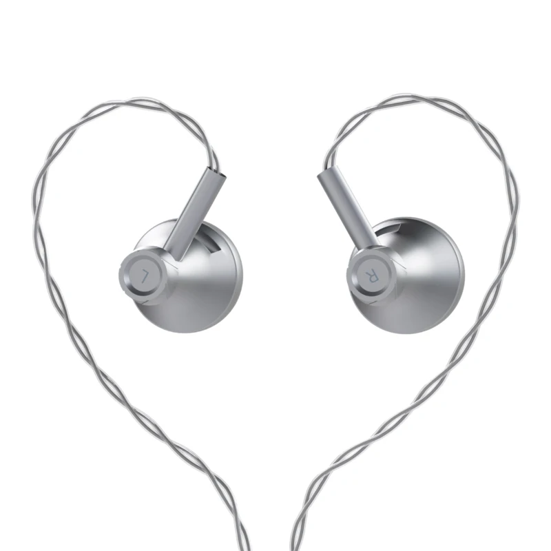 AOSHIDA E60 14.2mm 특허 다이어프램 다이나믹 드라이버 플랫 이어폰 HiFi 품질 플러그인 4.4/3.5mm 교체 가능한 6.35mm 어댑터