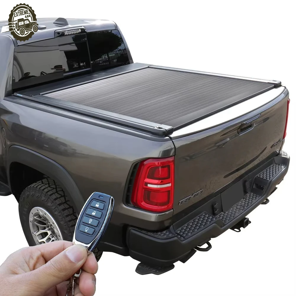 EXTREME Pickup Truck Bed Tonneau Cover Electric Aluminum Alloy Roller Lid for Dodge ram 1500/ 2500 / 3500