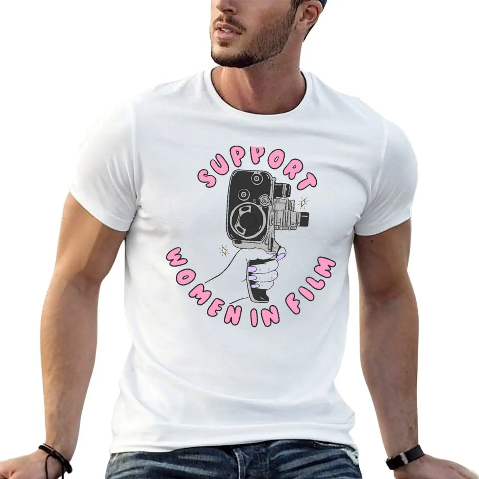 

Support Women In Film T-Shirt man tshirt man t shirts for men cotton t shirt pack T-shirt