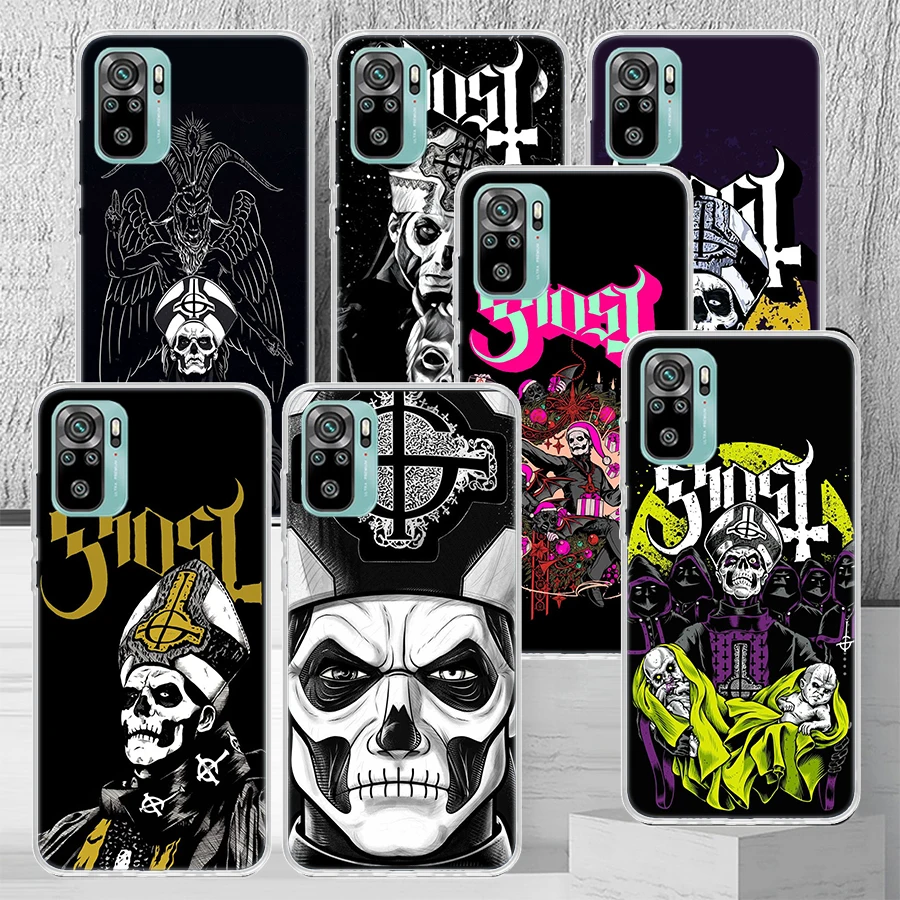 Ghost Papa Emeritus Phone Case Shell For Xiaomi Redmi 10 10A 12 12C 9 9A 9C 9T 10C 8 8A 7 7A 6A 6 Pro K20 K30 K40 Pattern Cover