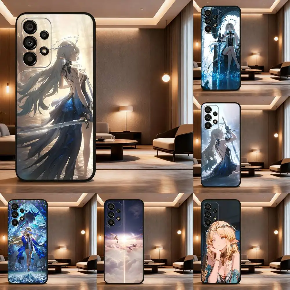 

Cartethyia-Wuthering Waves Phone Case For Samsung Galaxy A73,31,32,72,41,53,52,71,22,5G,Note,J7,8,9 Soft Black Cover