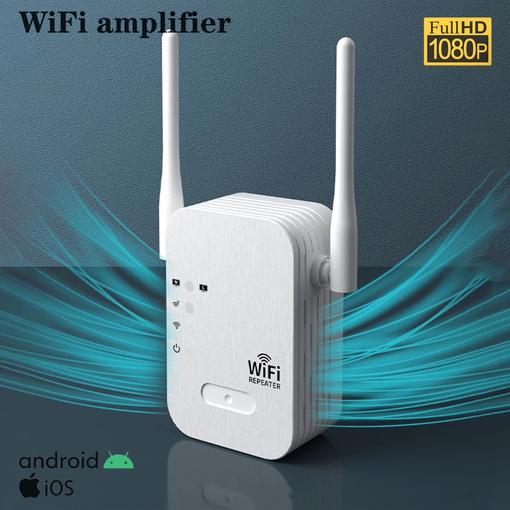 

Multi functional WIFI repeater, WIFI signal enhancement, 1080. WIFI version control, supporting iOS and Android.