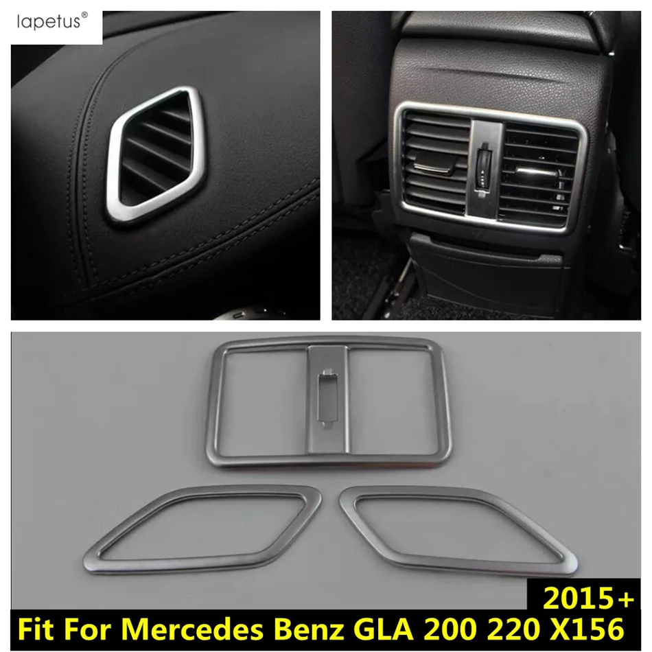 Dashboard Front / Rear Armrest Box Air AC Outlet Vent Cover Trim Matte Interior For Mercedes Benz GLA 200 220 X156 2015 - 2019