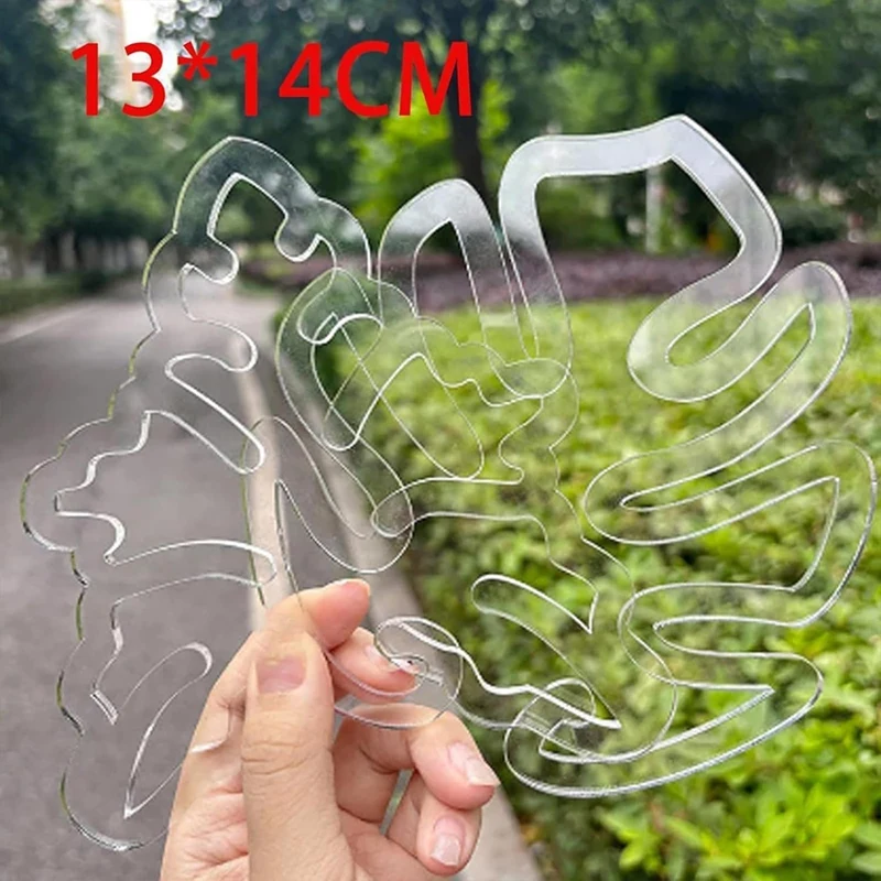 AC88-2PCS Monstera Grapple Monstera Leaf Plant Support Turtle Shell Bamboo Clamp Set Unique&Aesthetic Monstera Plant Support