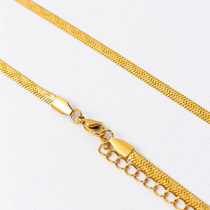 Serpentine Pattern Stainless Steel Snake Chain Necklaces For Women Men Accessories Stainless Steel Jewelry On The Neck Choker