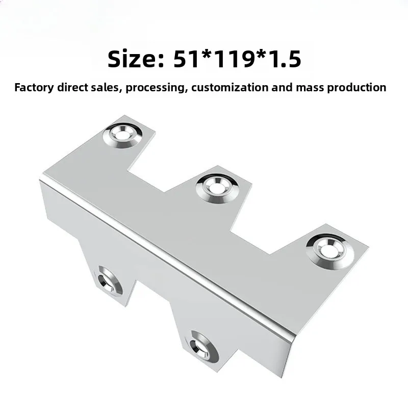 Weiyi 90-degree Right-angle Metal Fastening Connector For Aviation , Color Zinc Corner Clip With Protective Trim