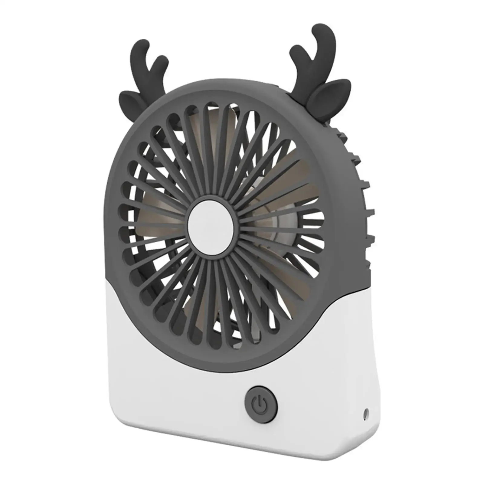 Tafelventilator Persoonlijke Ventilator Herten Ontwerp Draagbare Handheld Desktop Koelventilator Mini Fan Voor Buiten Auto Indoor Kantoor Slaapkamer