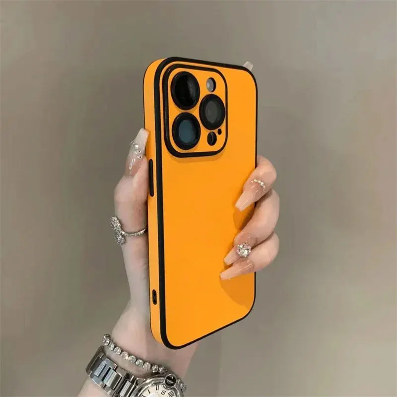 Luxuriöse Handyhülle aus mattem Cortex-Leder für iPhone 11, 12, 13, 14, 15, 16, Pro Max Plus, Linsenschutz, stoßfeste Stoßstangenhüllen – Detail 13