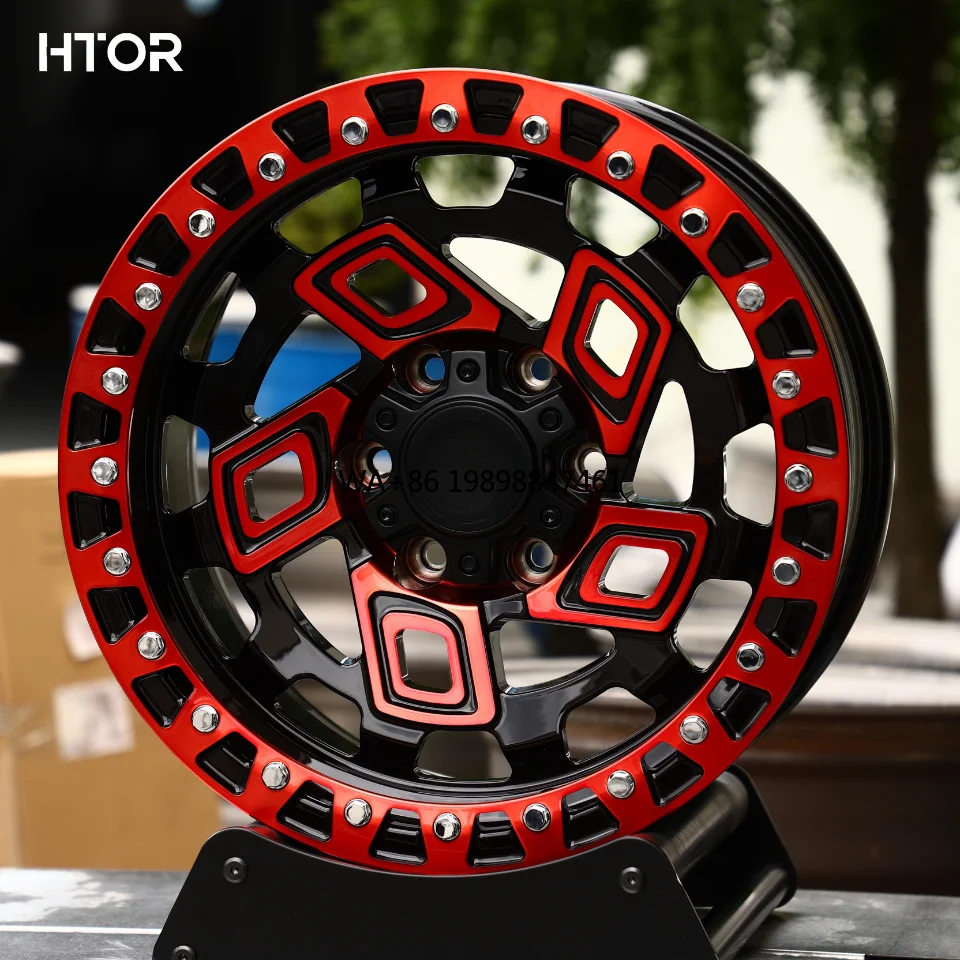 

HTOR 16-22inch Beadlock Wheels 5 6 8 Holes 5X127 6X139.7 8X165.1 Forged Off-Road 4X4 Wheels for Land Cruiser F150 F250 F350